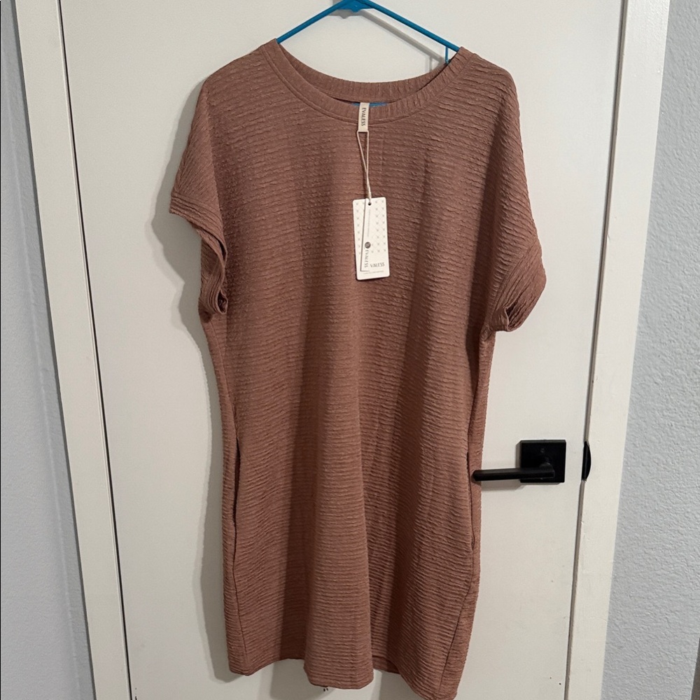 Elegant Brown Knit Top
